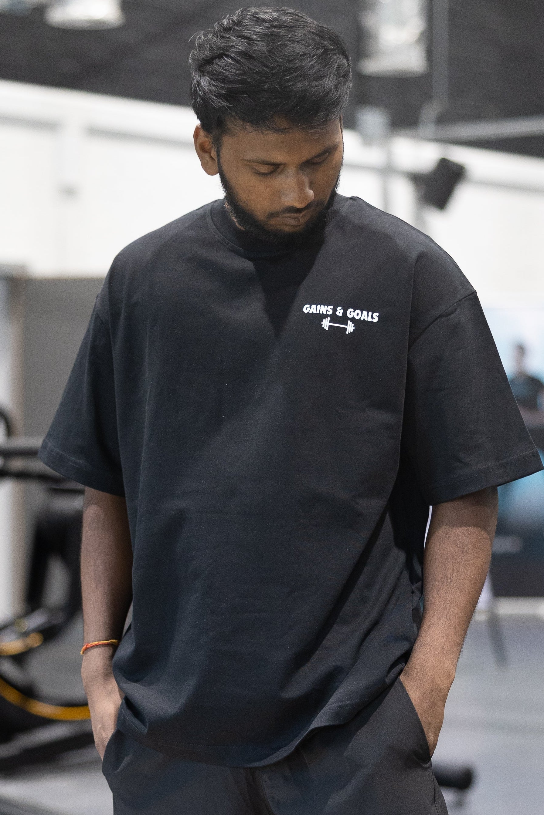 Gains Heavyweight Black T-Shirt