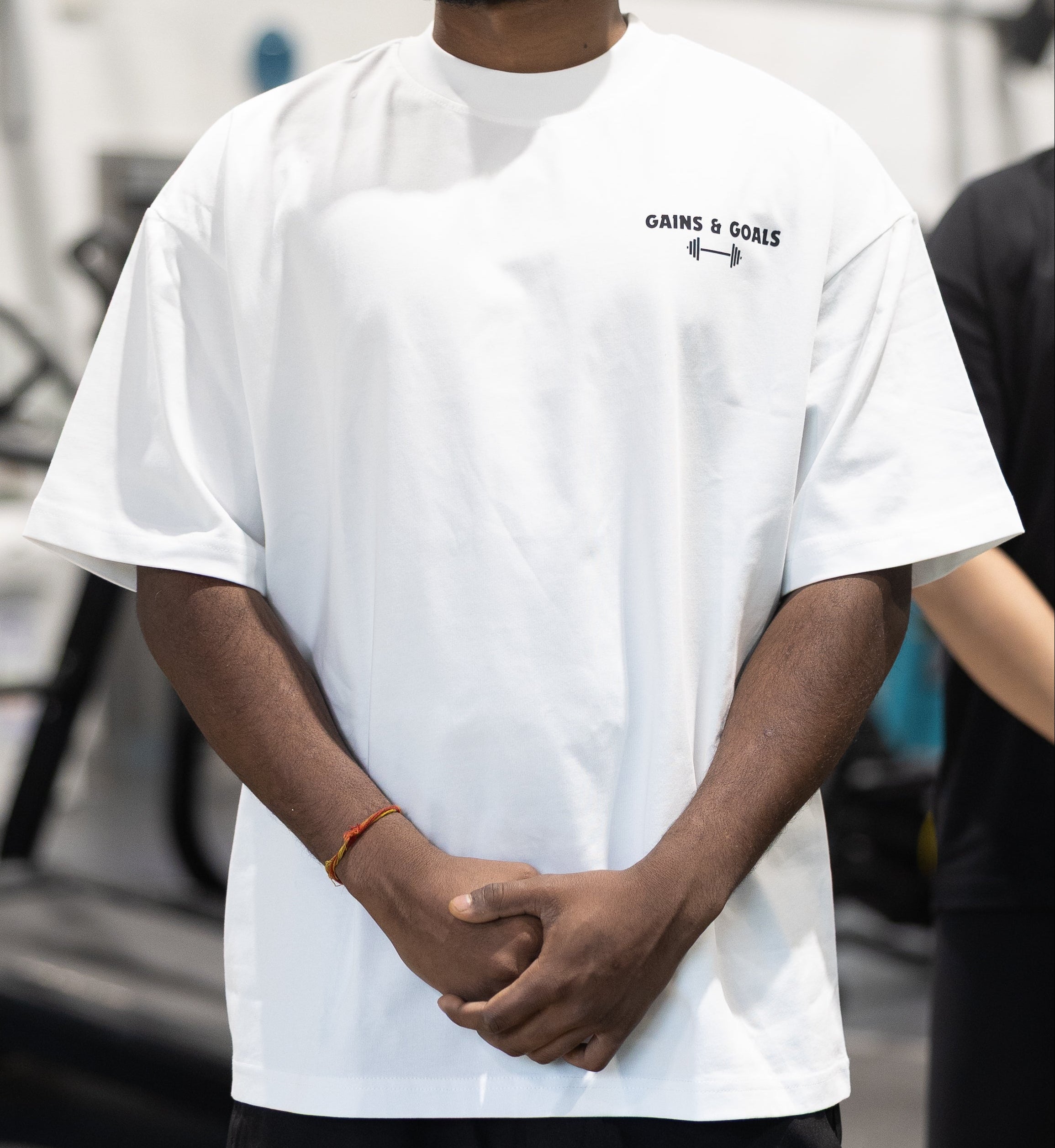 Gains Heavyweight White T-Shirt