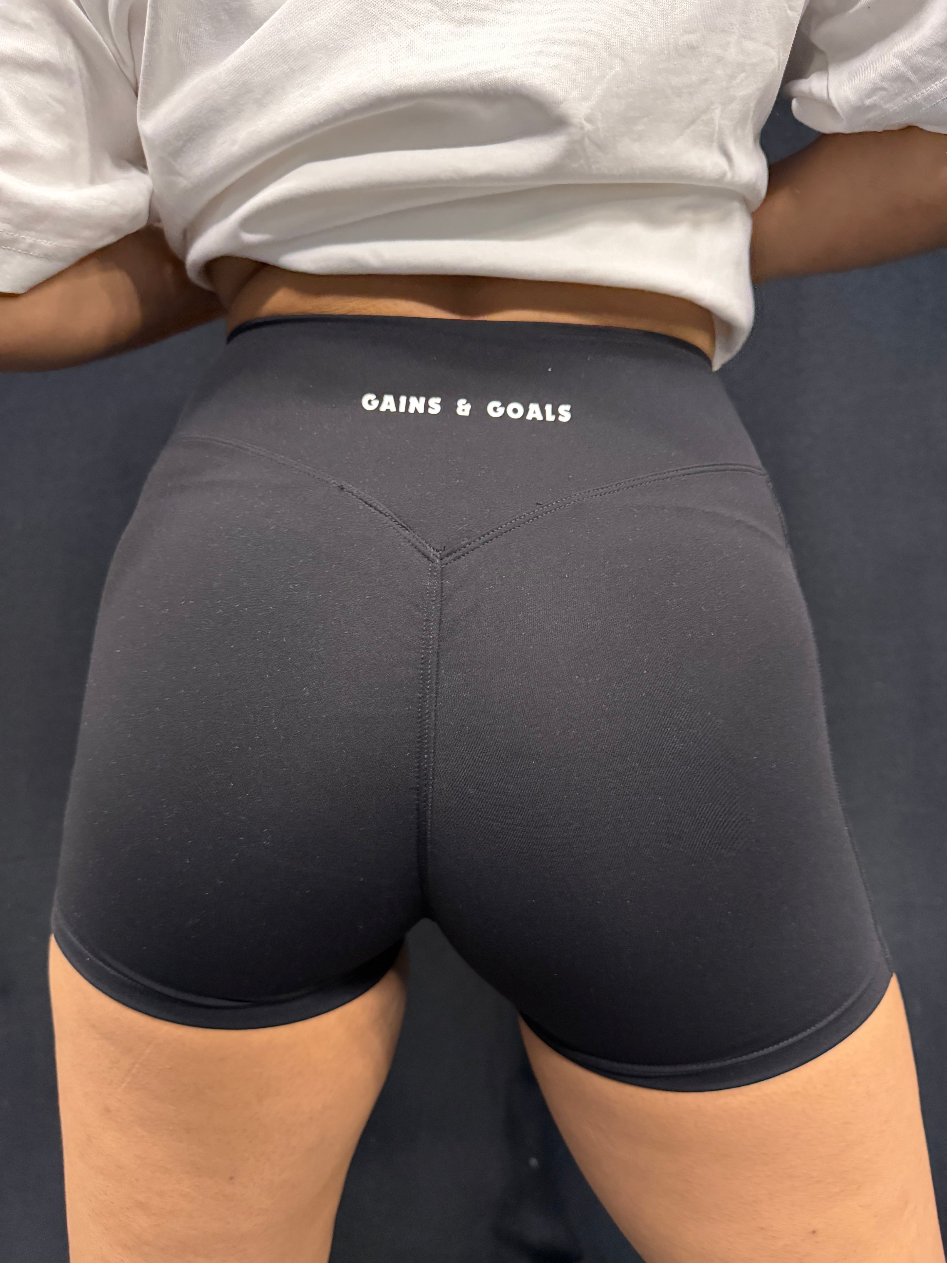 Goals Black Cycling Shorts