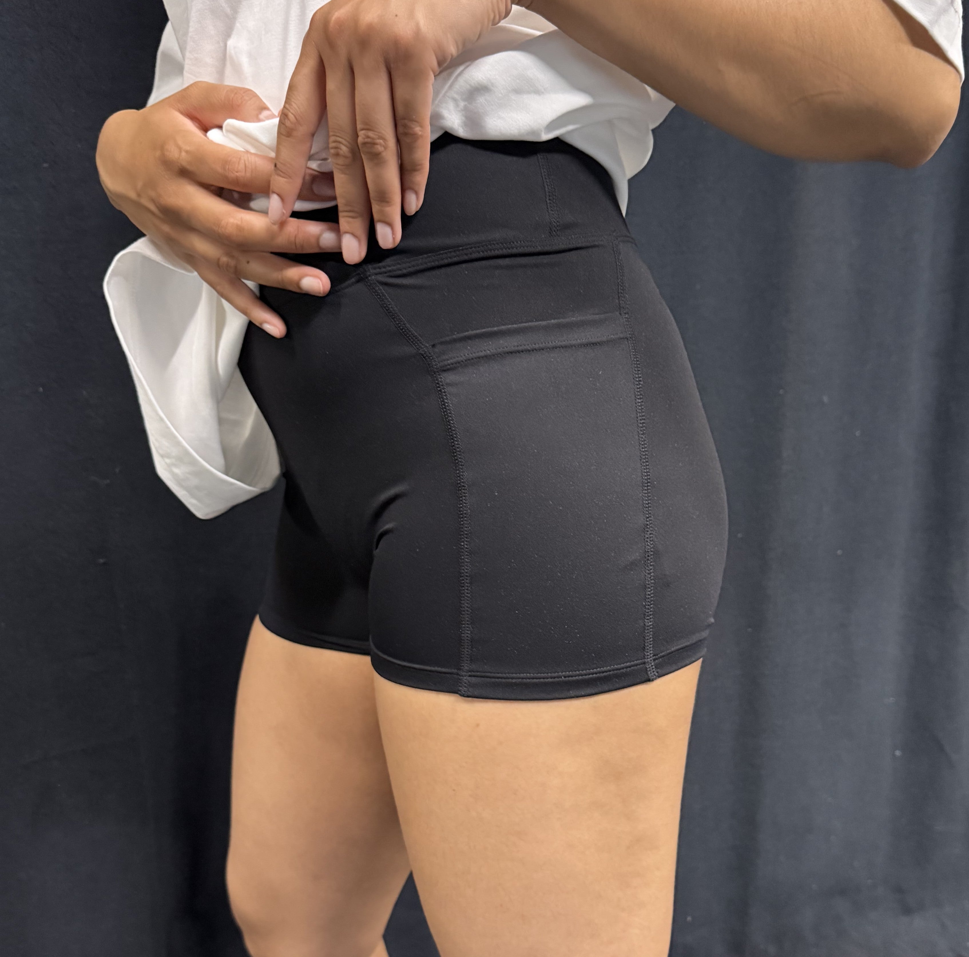 Goals Black Cycling Shorts