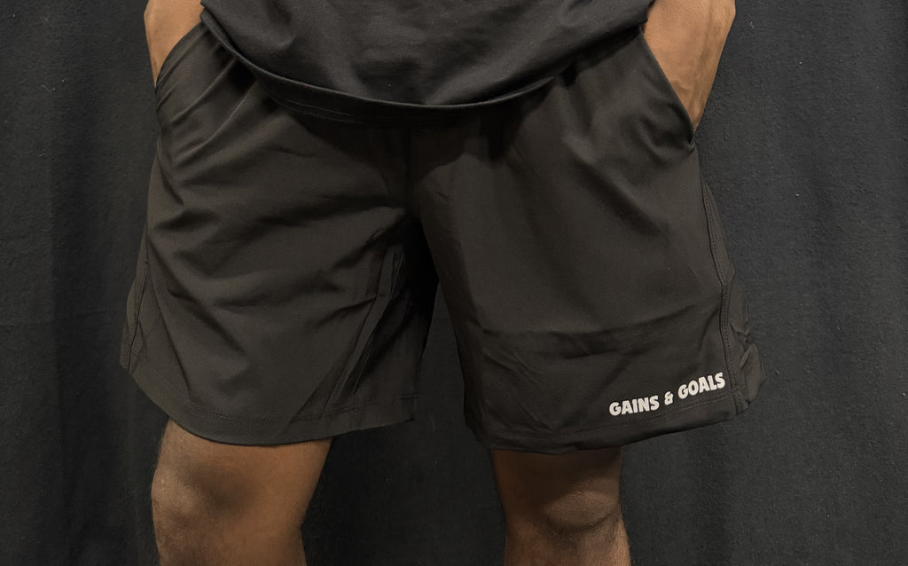 Goals Lightweight Black Shorts